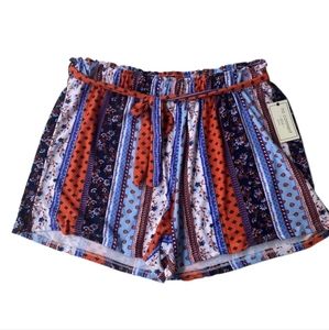 No comment paisley  stripe shorts 3X